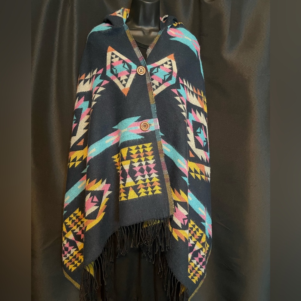 Poncho Muti-colored